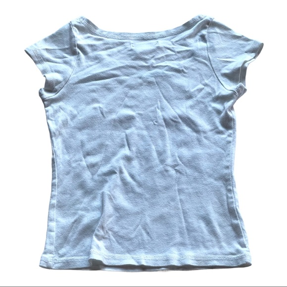 VINTAGE HOLLYWOOD ONE LOVE GRAPHICS BLUE & WHITE SHIRT SIZE SMALL - Picture 7 of 7